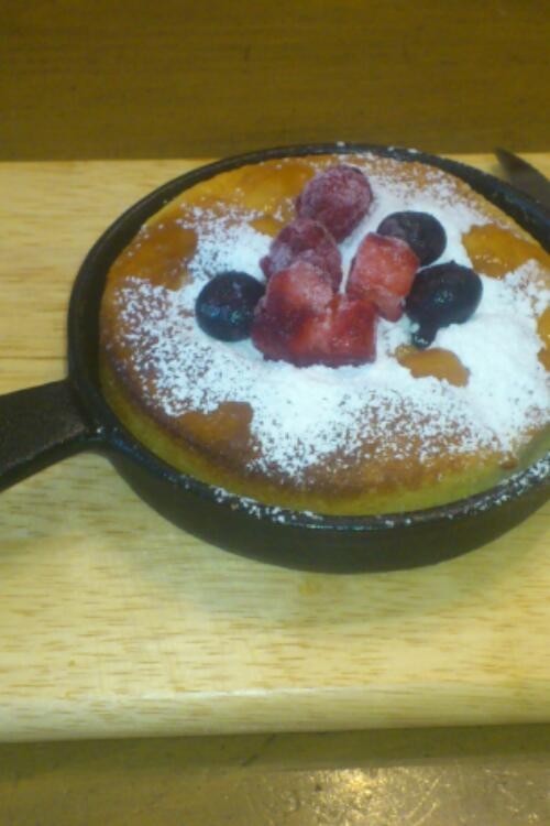 ブルーベリーオーブンパンケーキのレシピ