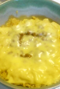 卵かけ納豆チーズご飯