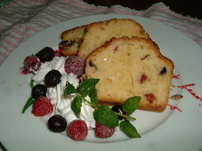 クランベリーパウンドケーキの写真