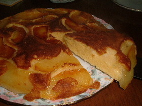 フライパンアップルケーキの画像