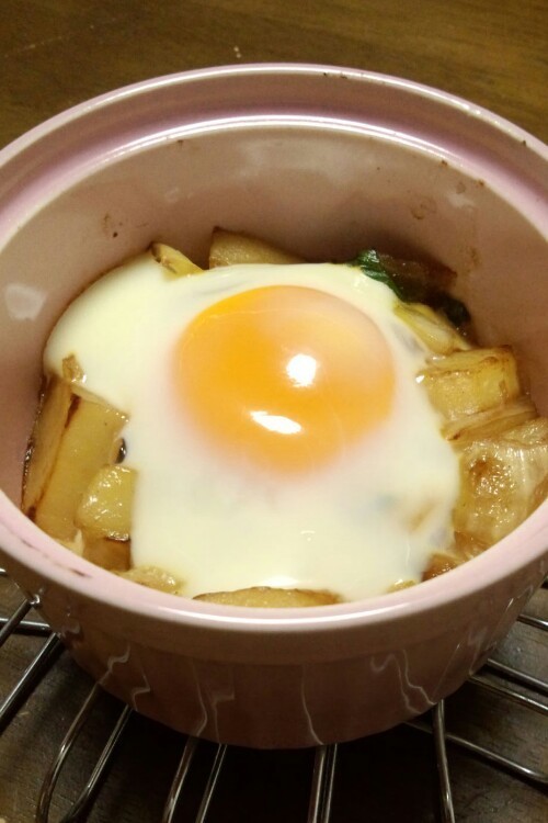 軽井沢で食べた☆朝食和風ココットの画像