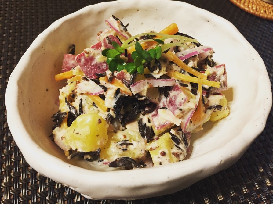 秋の！薩摩芋とツナの簡単サラダの画像