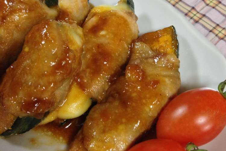 かぼちゃとチーズの肉巻き レシピ 作り方 By 庭のあさがお クックパッド 簡単おいしいみんなのレシピが375万品