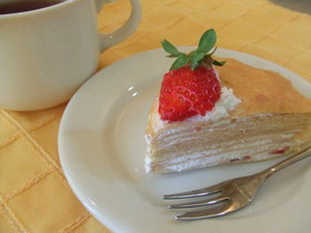 簡単いちごのミルクレープ