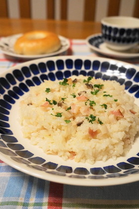 簡単*炊飯器できのこのピラフ
