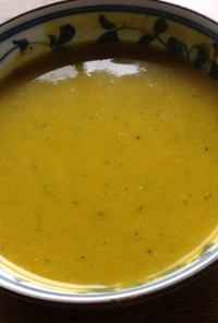 かぼちゃ人参グリーンアスパラ玉葱のスープ