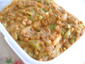 ごはんがすすむ挽肉納豆