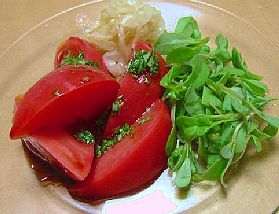 冷た~い♪トマトサラダ