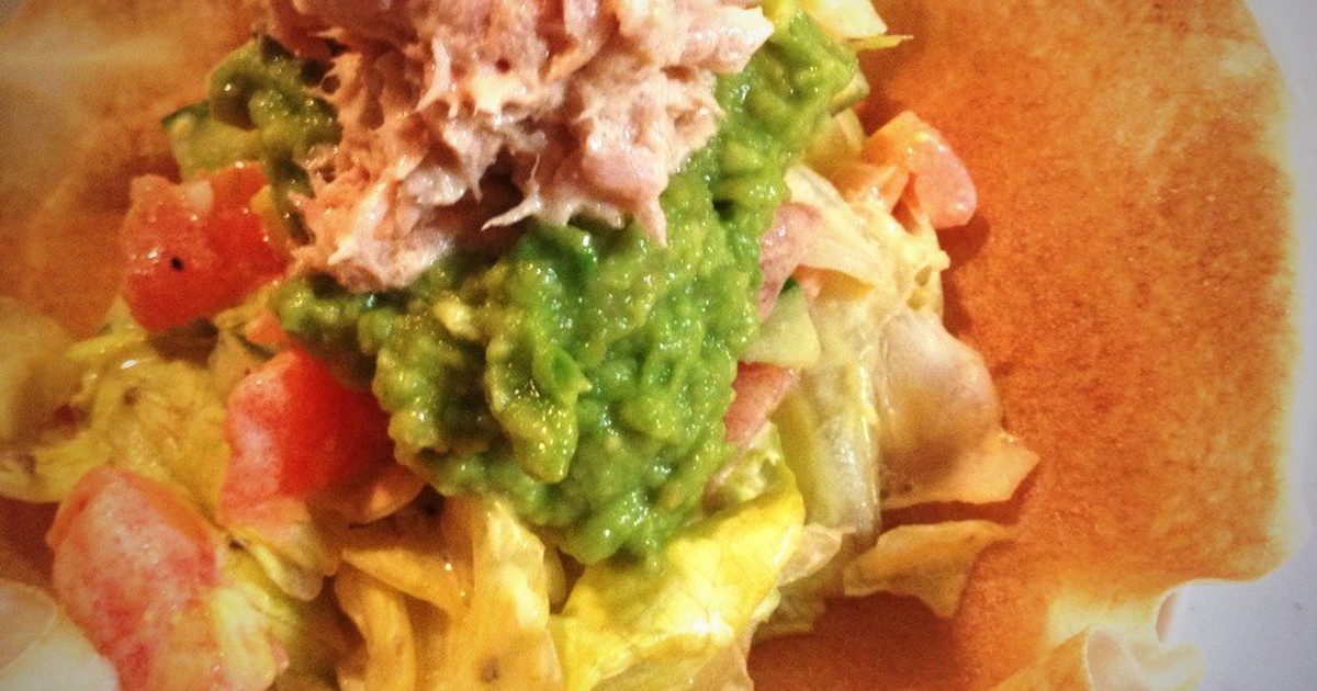 カレーフィッシュタコスと豆のサラダのレシピ