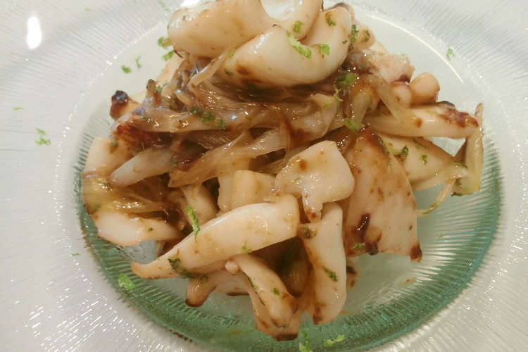 かぼすの香り イカの炒め レシピ 作り方 By Chidemari クックパッド
