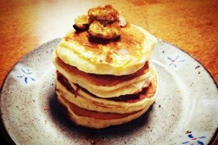 もちもちタワーパンケーキ レシピ 作り方 By Ibmaque クックパッド 簡単おいしいみんなのレシピが371万品