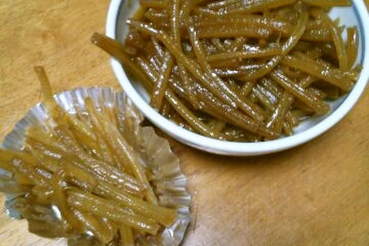 母勝子さんの 芋の茎のきんぴら レシピ 作り方 By ノビタとカツオの母 クックパッド 簡単おいしいみんなのレシピが373万品