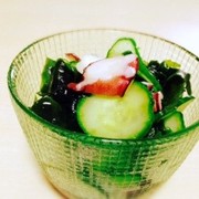 簡単!たこときゅうりの酢の物の写真