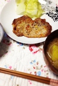 【簡単】豚ロースの味噌マヨ焼き
