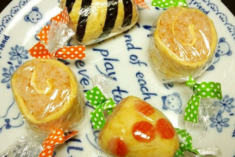 お弁当に 可愛いキャンディーおにぎり レシピ 作り方 By Yakopuyo クックパッド