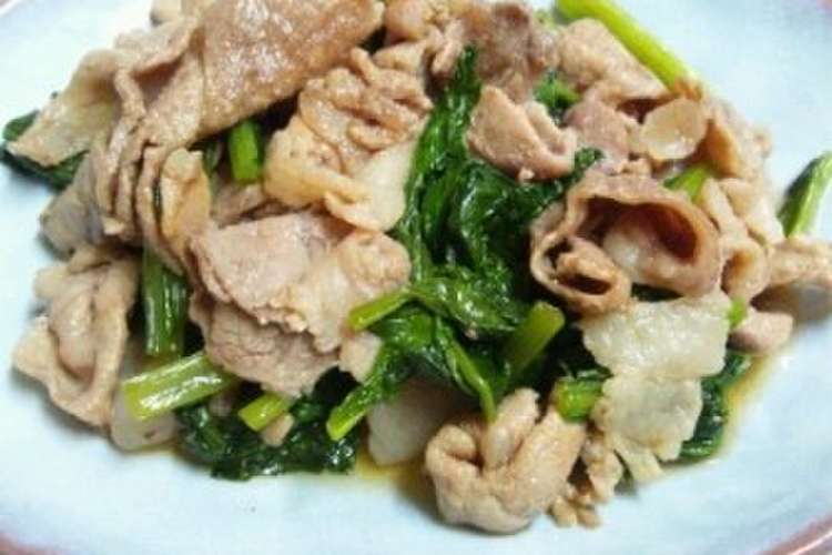 小松菜と豚肉の甘辛ソース炒め レシピ 作り方 By Saki クックパッド 簡単おいしいみんなのレシピが367万品