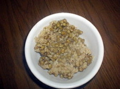 緑豆玄米ご飯の写真