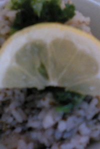薬膳　レモンと海苔の炊き込みご飯