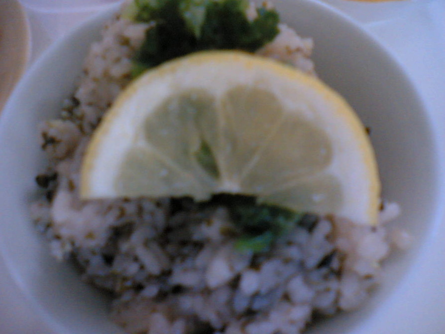 薬膳　レモンと海苔の炊き込みご飯の画像