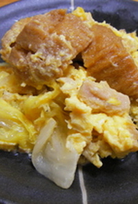 白菜と仙台麩の卵とじ