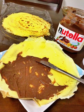 コストコパンケーキミックスでクレープ