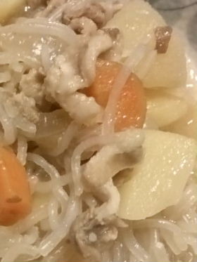 圧力鍋で 汁まで飲める肉じゃが