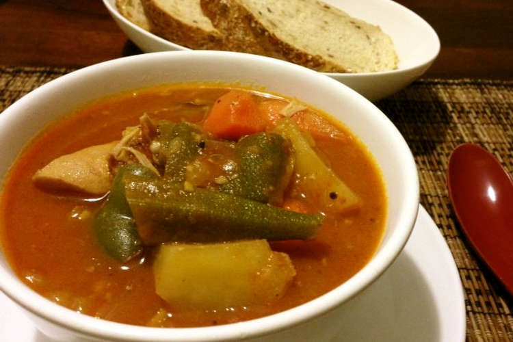食べるスープ チキンガンボ レシピ 作り方 By Shinxian クックパッド