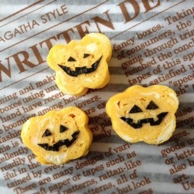 卵焼きでジャックオランタン☆ハロウィン弁