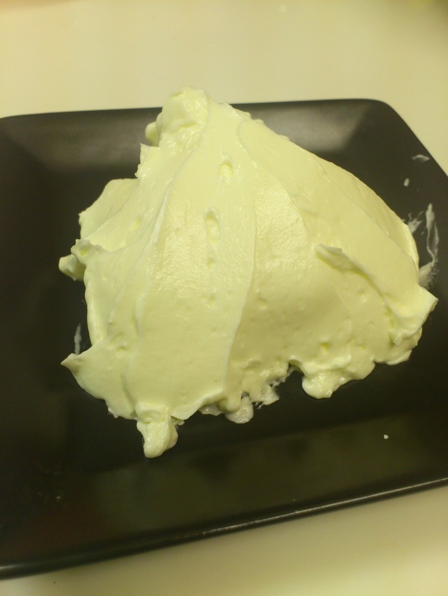 簡単少量のバタークリームの画像