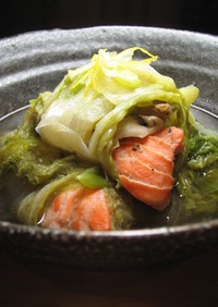 鮭ロール白菜の柚子煮