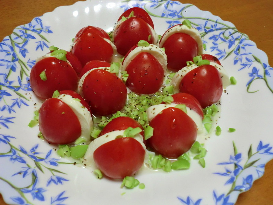 枝豆＆ミニトマトのカプレーゼの画像
