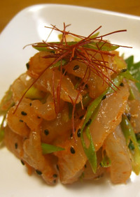 オモニ♪韓国のお刺身　鯛のフェ