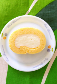 大好きなミルククリームdeロールケーキ♡