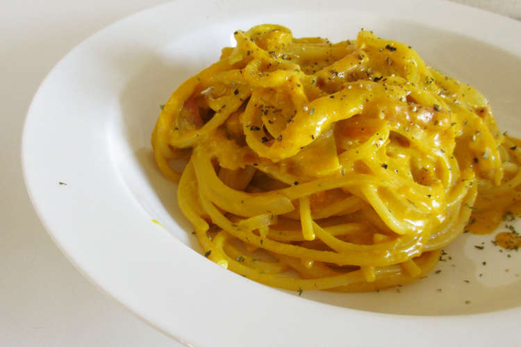 かぼちゃのチーズクリームパスタ レシピ 作り方 By ベリーたると クックパッド