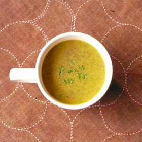 ペストジェノベーゼとポテトの簡単スープの画像