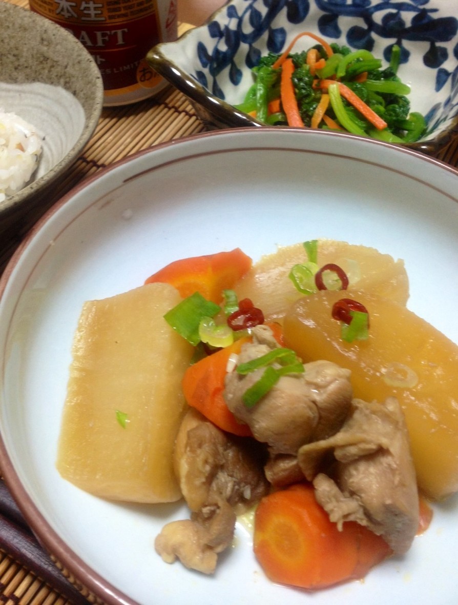 甘辛♬鶏と大根の炒り煮の画像