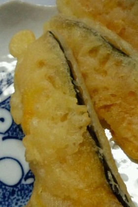 揚げずにかぼちゃの天ぷら