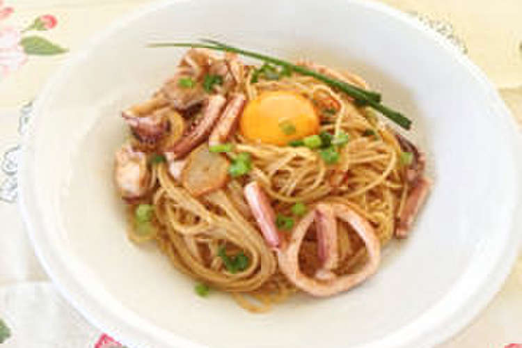 お酒のお供に イカわたパスタ レシピ 作り方 By まーきー クックパッド 簡単おいしいみんなのレシピが366万品