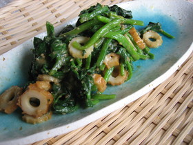 ほうれん草とちくわの胡麻和え