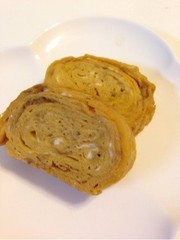 えのき氷であまーい卵焼きの写真