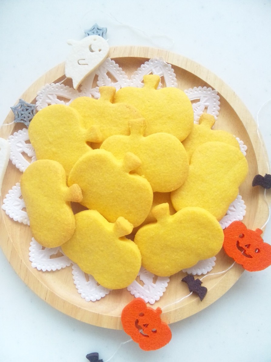 ハロウィン☆パンプキンクッキーの画像