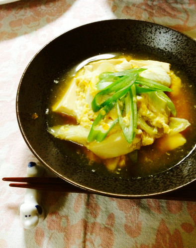 ✿時短で♬豆腐の簡単卵とじ煮✿の写真
