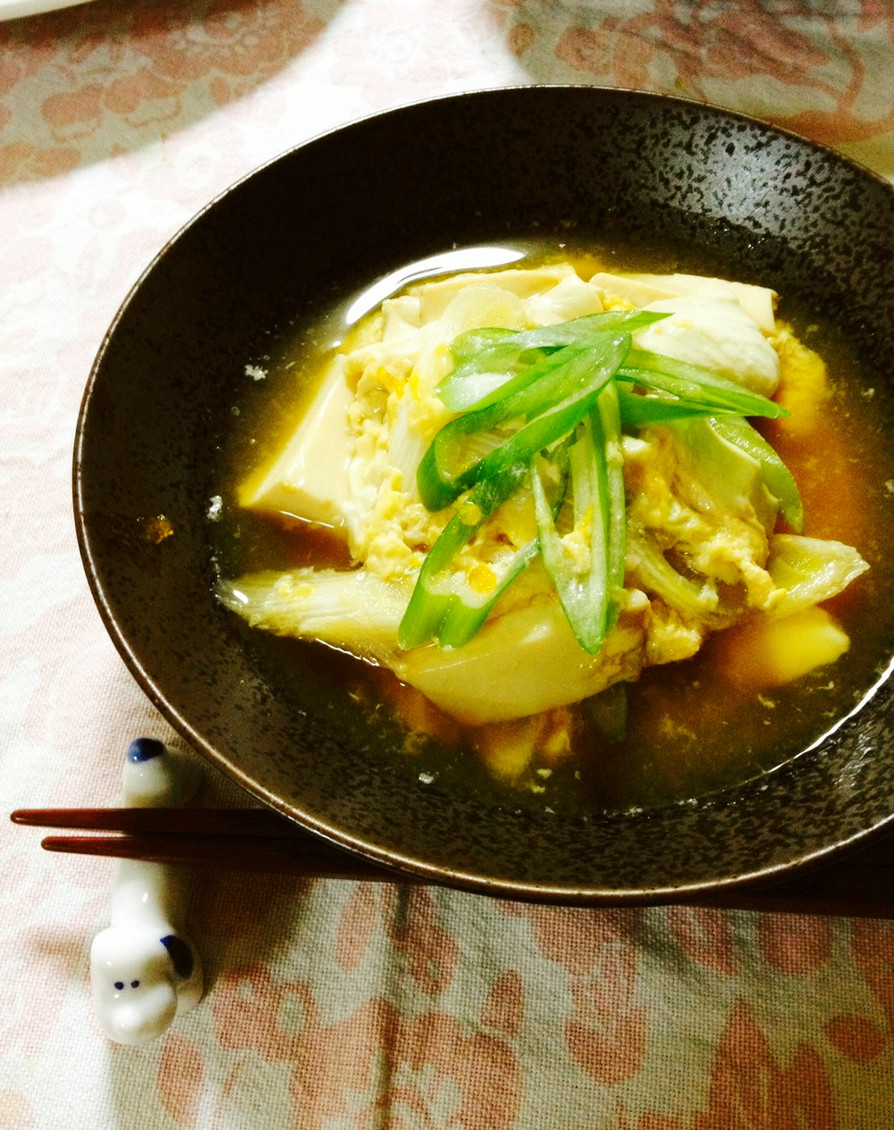 ✿時短で♬豆腐の簡単卵とじ煮✿の画像