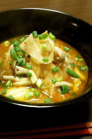 ダイエット♡ひらひら大根の豚キムチスープの写真