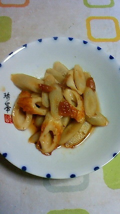 梅シロップ消費!ごぼうの梅煮