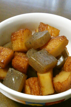 お弁当に~さつま揚げとこんにゃくの甘辛煮