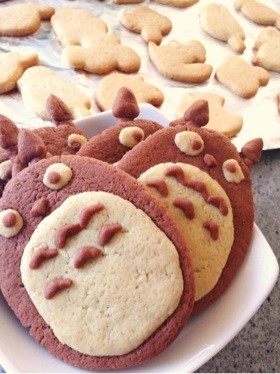 ♡HMと家にある材料でトトロのクッキー♡