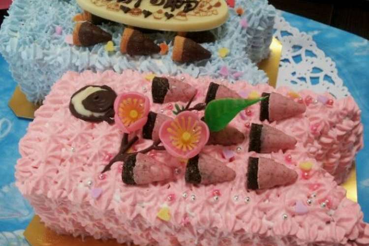 かわいい こいのぼりケーキデコ
