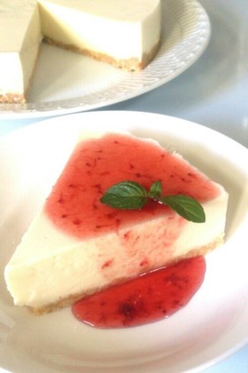 お豆腐のレアチーズケーキ