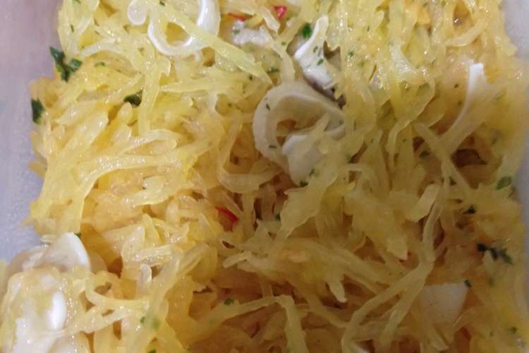そうめんかぼちゃのペペロンチーノ レシピ 作り方 By 美依 クックパッド 簡単おいしいみんなのレシピが352万品